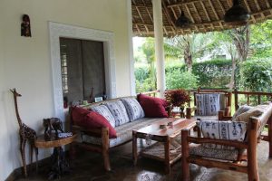 Genießen Sie die gemütliche Sitzecke - Villa-Kuishi - Diani Beach - Kenia - Ihr exklusives Ferienhaus unter der Sonne Ostafrikas