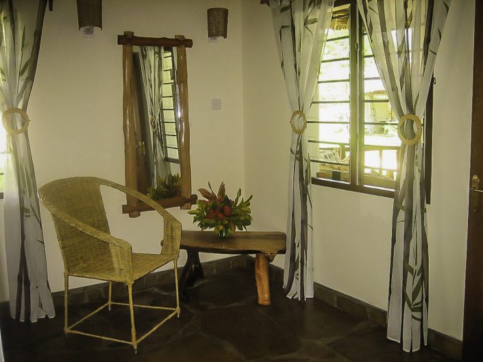 Sitzecke im Schlafzimmer - Villa-Kuishi - Diani Beach - Kenia - Ihr exklusives Ferienhaus unter der Sonne Ostafrikas